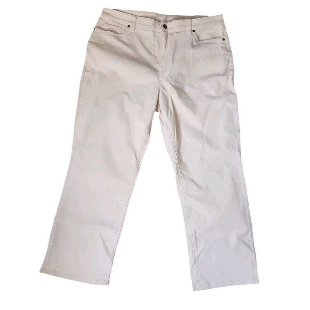 Lands' End Relaxed Fit Corduroy Pants Women's Size 18P Soft Pink High Rise NWT